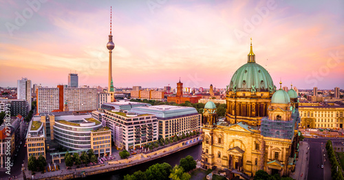 Photography Berliner dom after sunset, Berlin