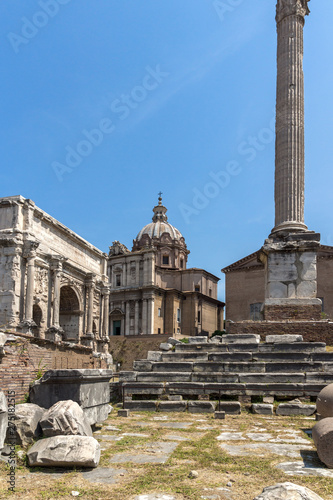 Panorama of Roman Forum in city of Rome © Stoyan Haytov