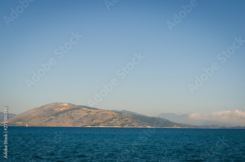 Corfu , Greece  mediteranean sea  during summer  agains blue  clear sky © SnowMan