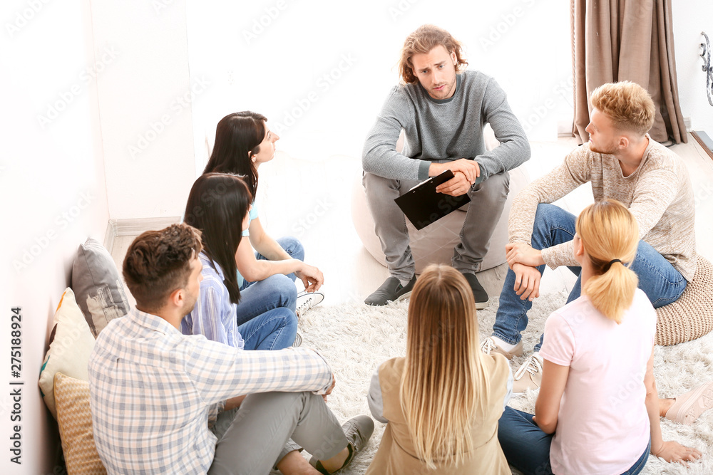 Fototapeta premium People at group therapy session