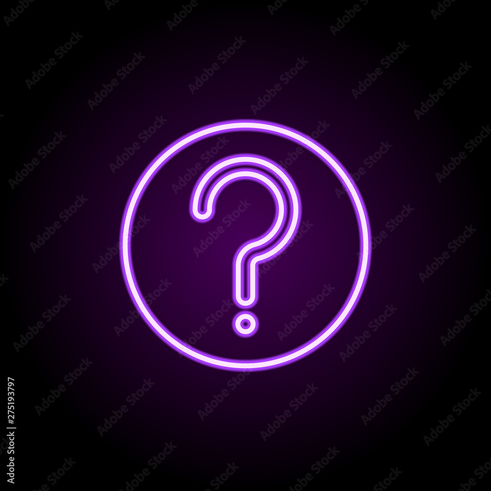 Naklejka premium donate neon icon. Elements of web set. Simple icon for websites, web design, mobile app, info graphics