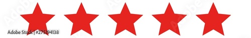 5 Stars Red | Customer Rating | Websites Review