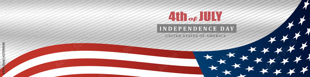 Fourth of July. 4th of July independence day USA, posters, modern design vector illustration Fourth of July. 4th of July independence day USA, posters, modern design vector illustration