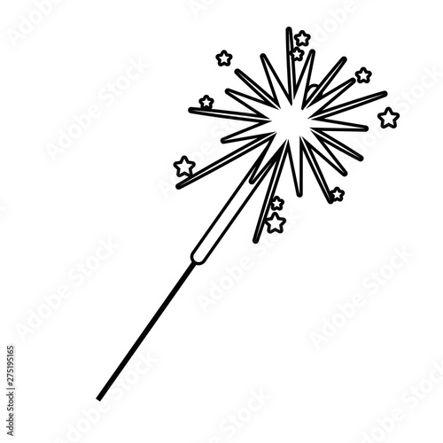 Isolated firework symbol design vector illustrator