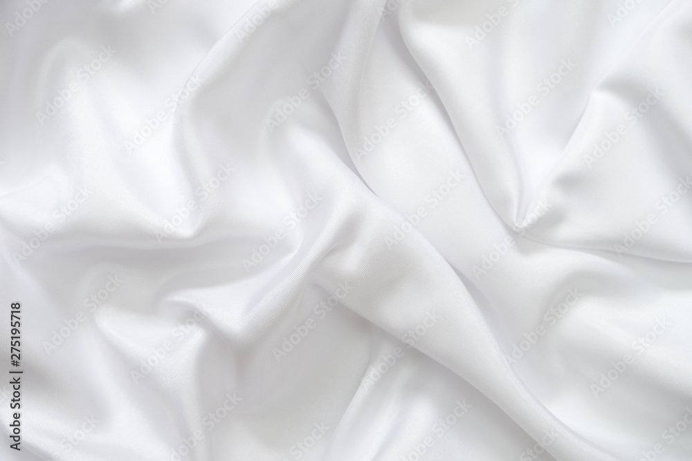 White satin fabric texture background