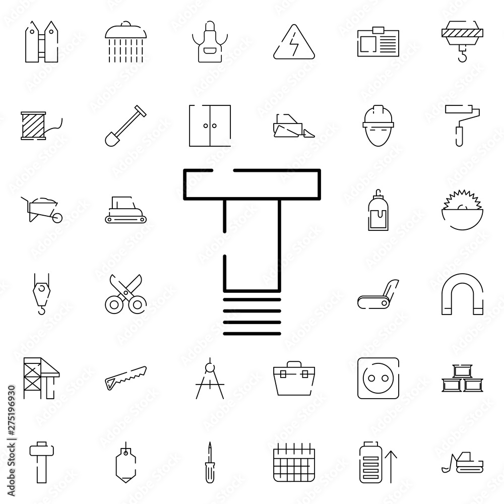 screw, bolt icon. Universal set of construction for website design and development, app development screw, bolt icon. Universal set of construction for website design and development, app development