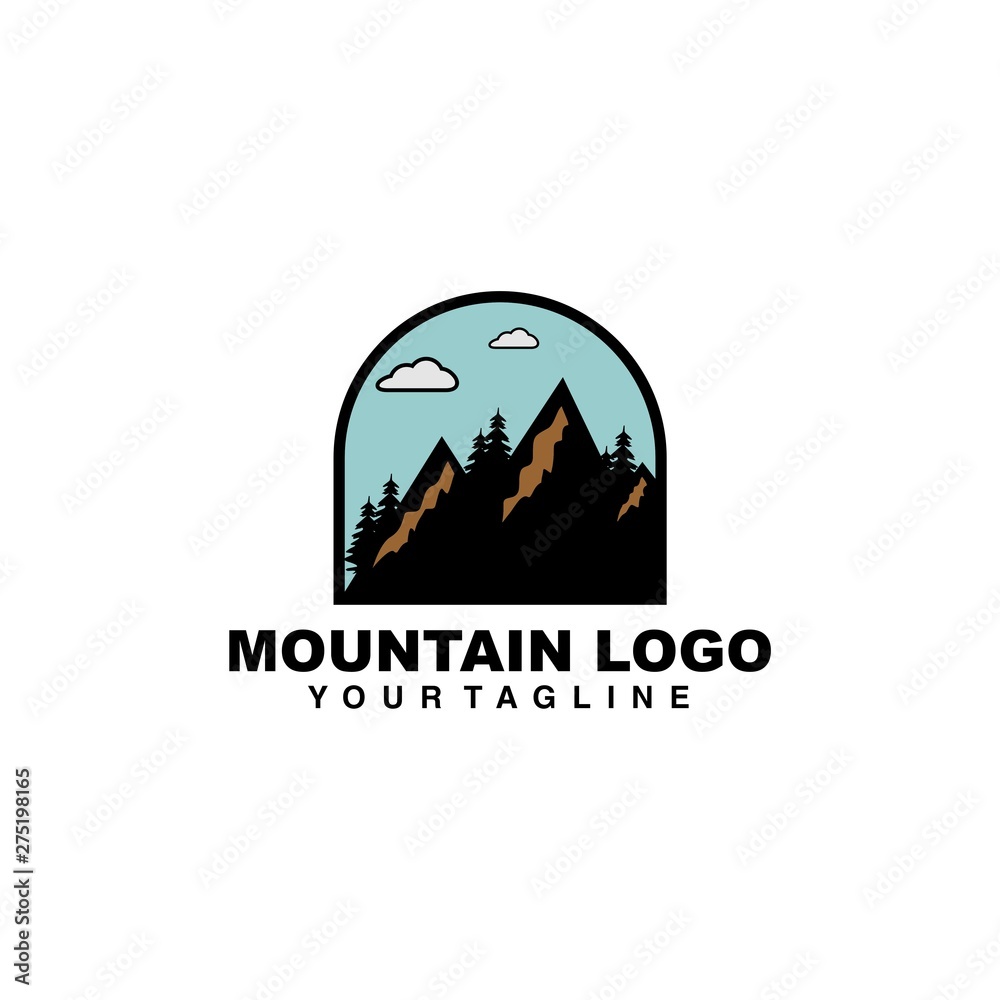 mountain adventure climbing logo design