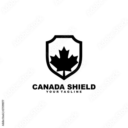 Fototapeta Naklejka Na Ścianę i Meble -  canada shield logo design