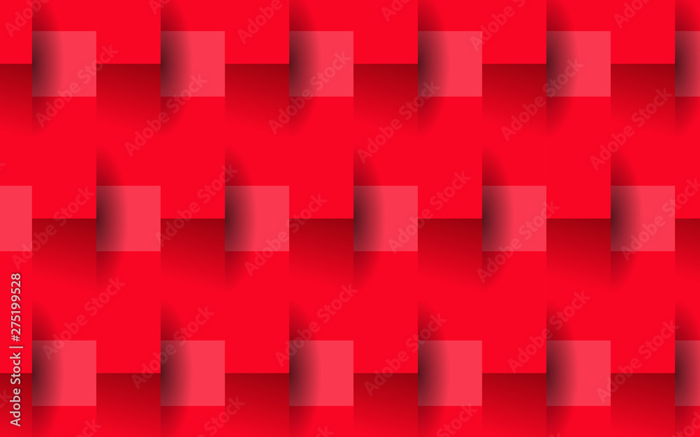 Modern abstract background with 3d red paper art style texture. Vector design template for use element cover, banner, card, advertising, poster