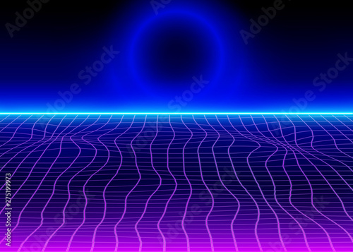 Futuristic Retro Background