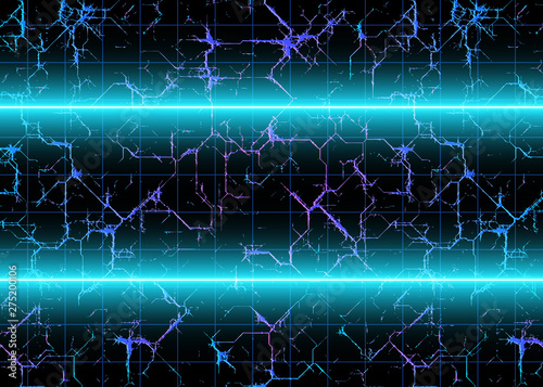 Neon Cyberspace Blue Lights