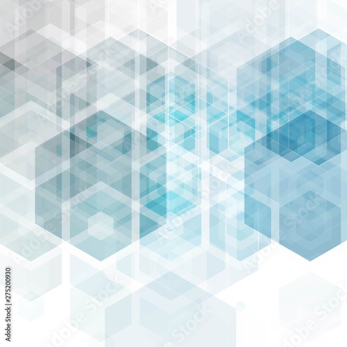 Vector Abstract science Background. Hexagon geometric design. EPS 10