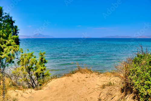 Fototapeta Naklejka Na Ścianę i Meble -  Beach and sea on the island Kos in Greece