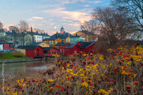 View from an old town of Porvoo and Porvoonjoki