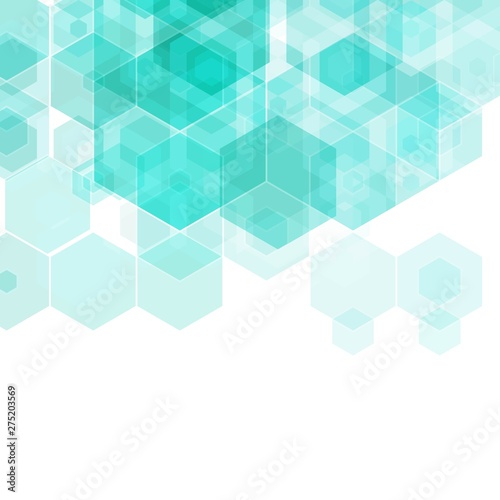 vector abstract geometric background. abstract blue hexagon background