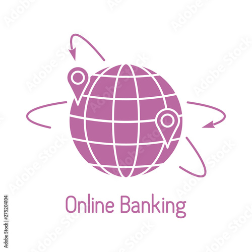 Electronic payment, internet finance. Earth