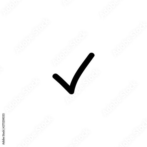 Check mark doodle icon