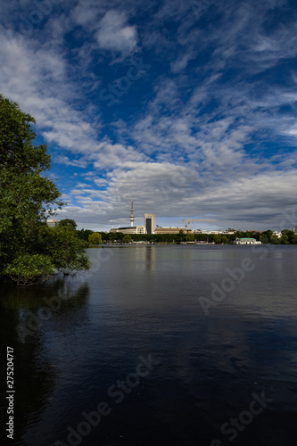 Hamburg Alster panoramic view