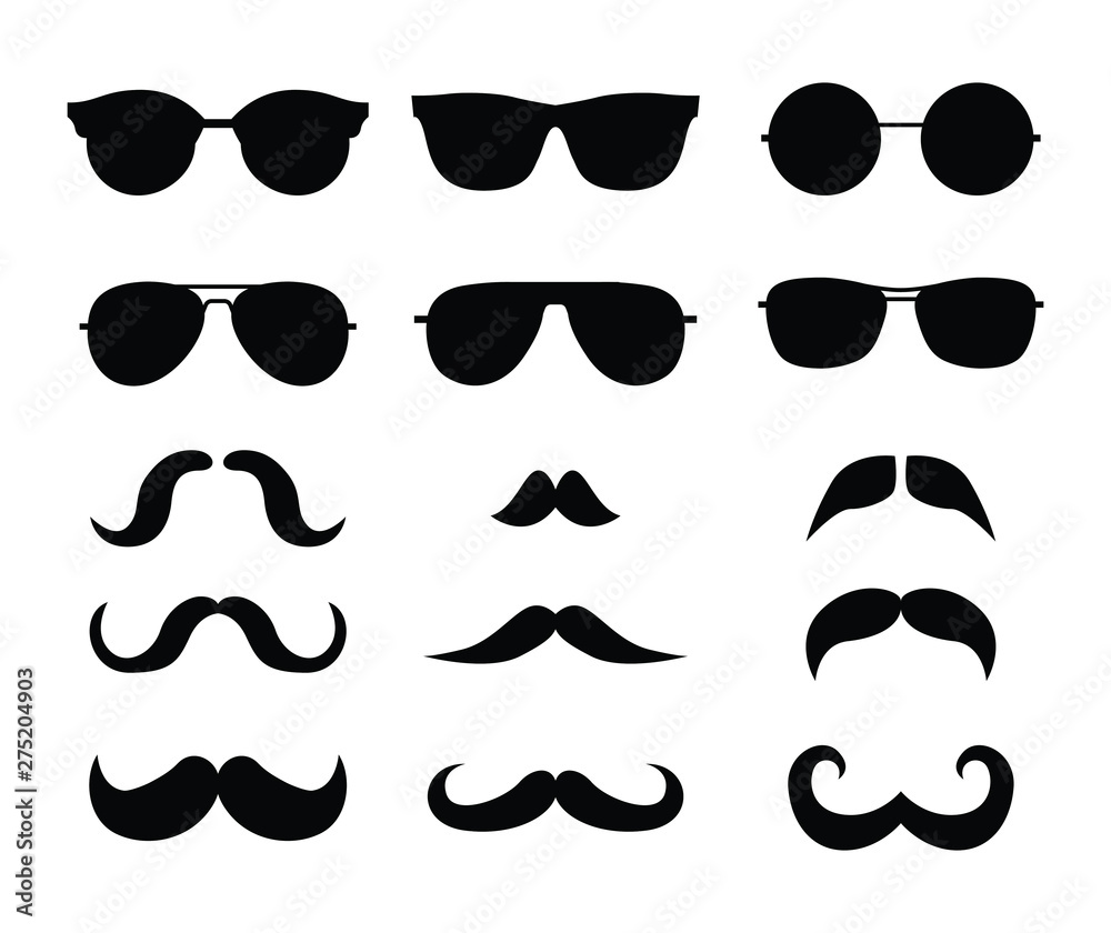Glasses and Mustache Men Facial Set Glasses and Mustache Men Facial Set