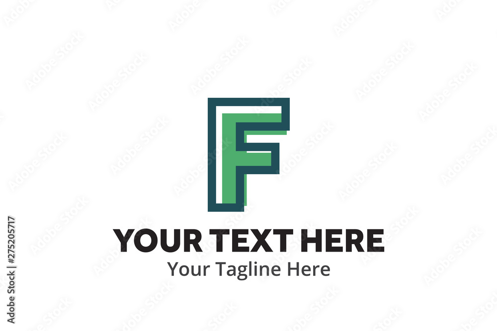 alphabetical f letter logo creative design in flat style with color alphabetical f letter logo creative design in flat style with color