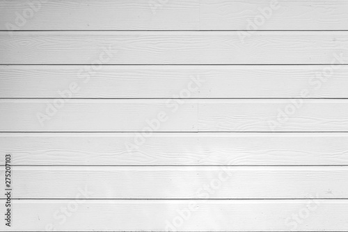 White wooden plank wall for decoration and background