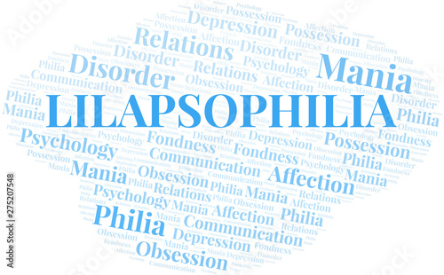 Lilapsophilia word cloud. Type of Philia.