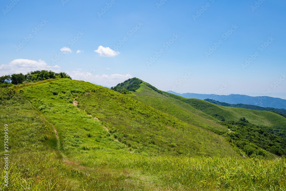 Mountain rdge of shiozuka highlands in shikokuchuo city ,Shikoku,Japan