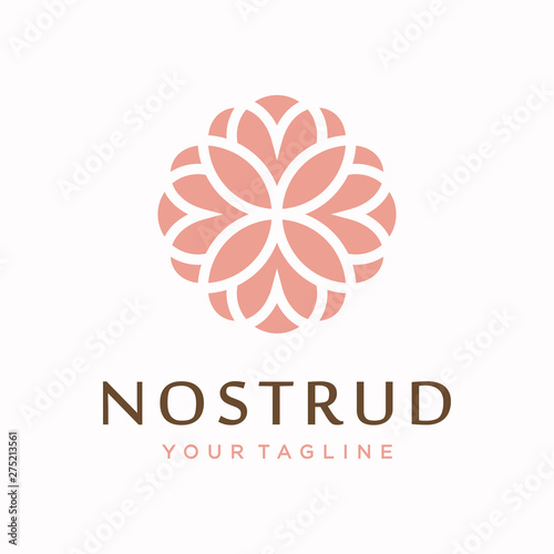 Flower logo design concept. Universal flower logo.