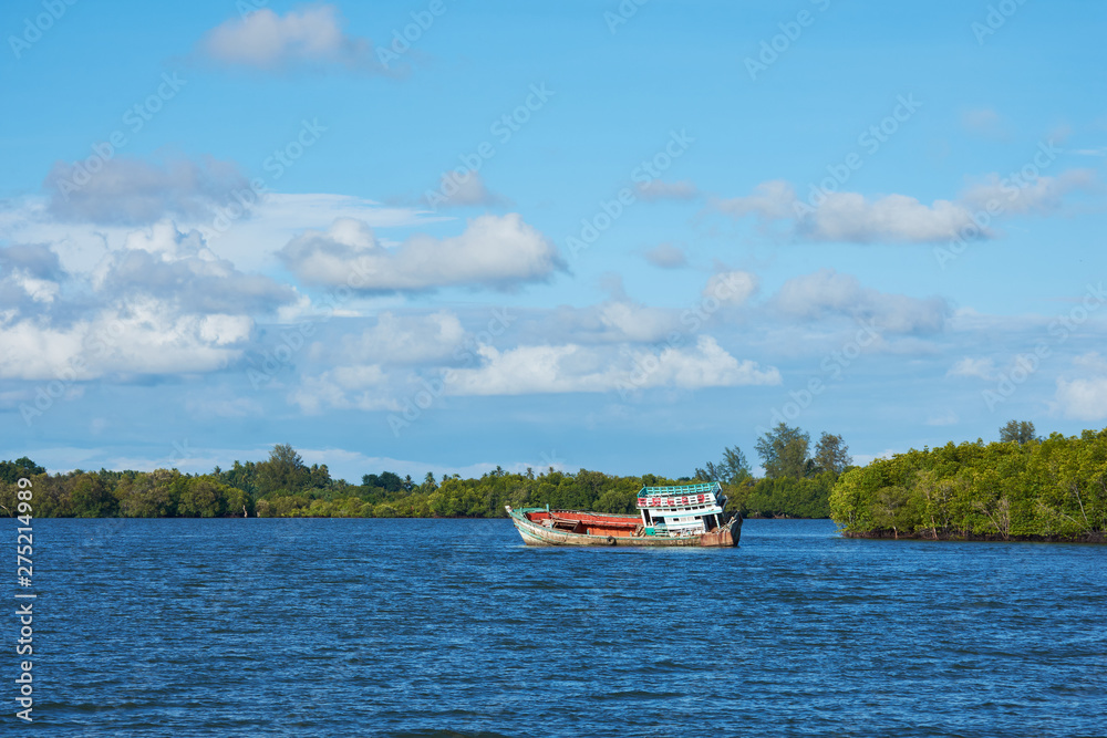 Boat and Bright Sky