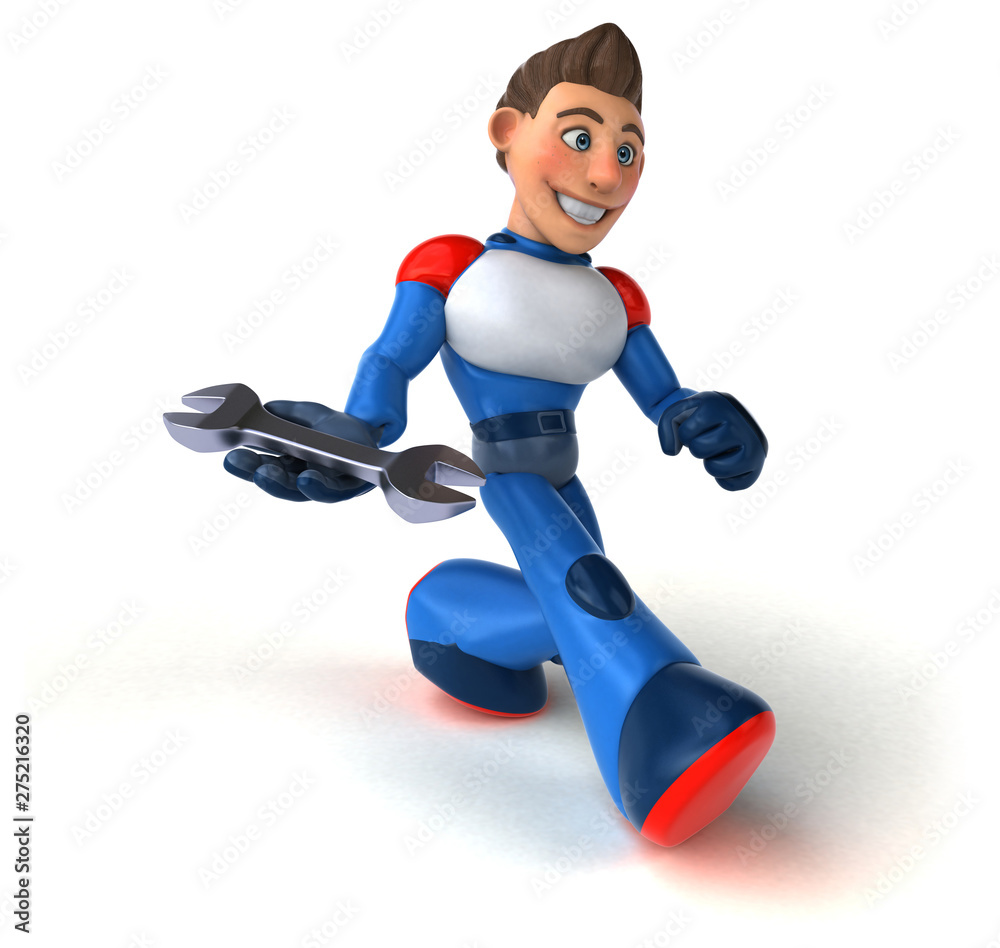 Super modern superhero - 3D Illustration Super modern superhero - 3D Illustration