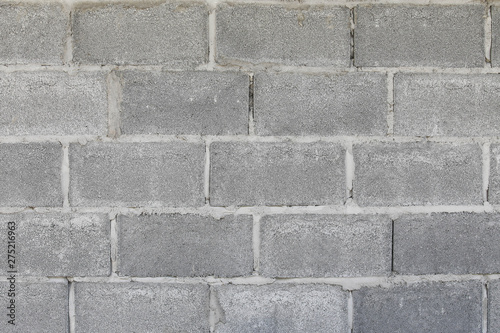 Gray brick wall for texture, background, text or image