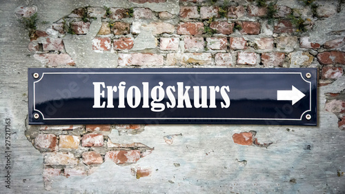 Schild 390 - Erfolgskurs