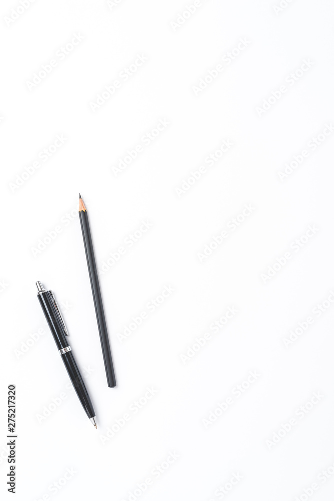 Office background with copyspace. Top view Office background with copyspace. Top view