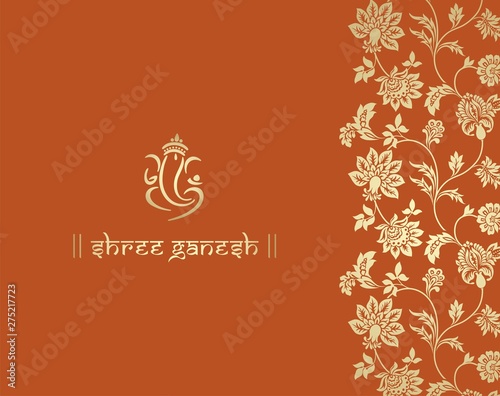 Ganesha  wedding card  royal Rajasthan  India 