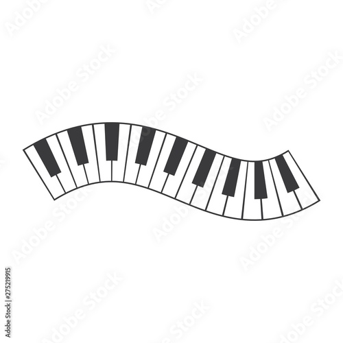 Piano icon vector