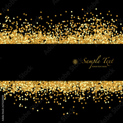 vector background of golden glitter