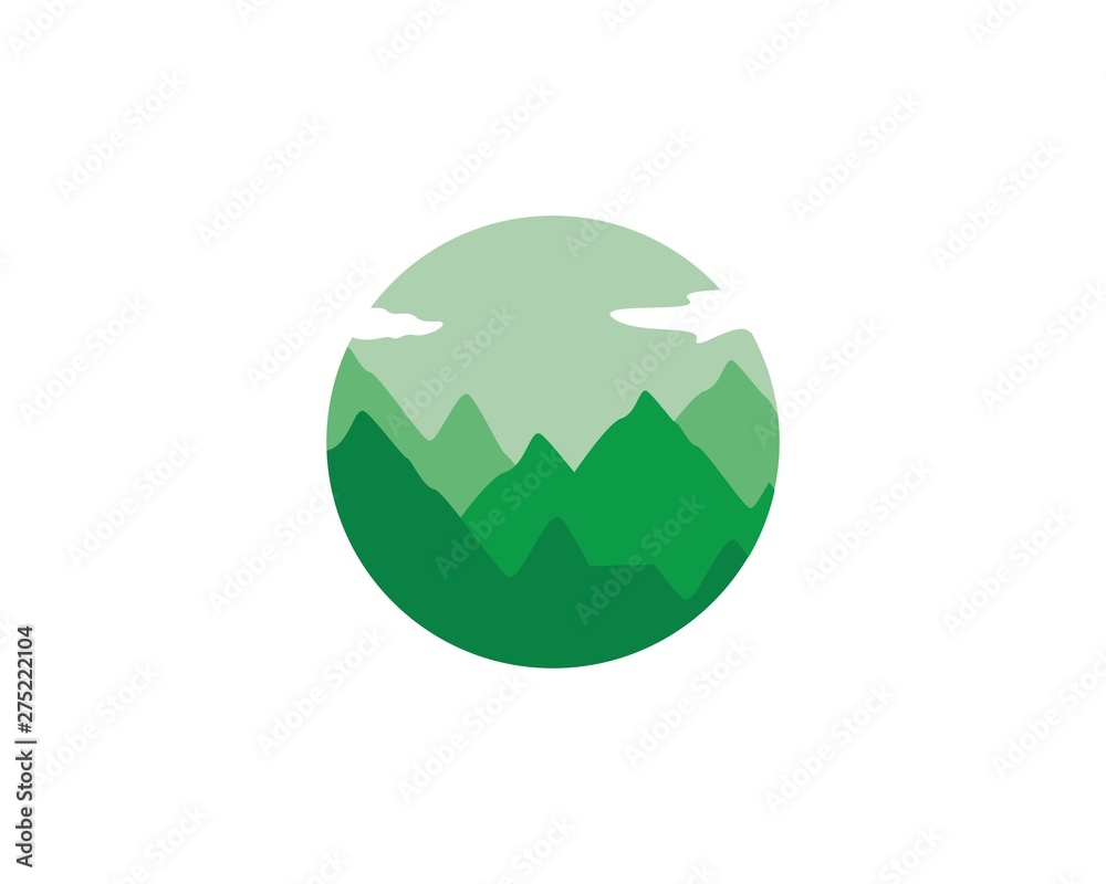 Mountain icon logo business template vector Mountain icon logo business template vector