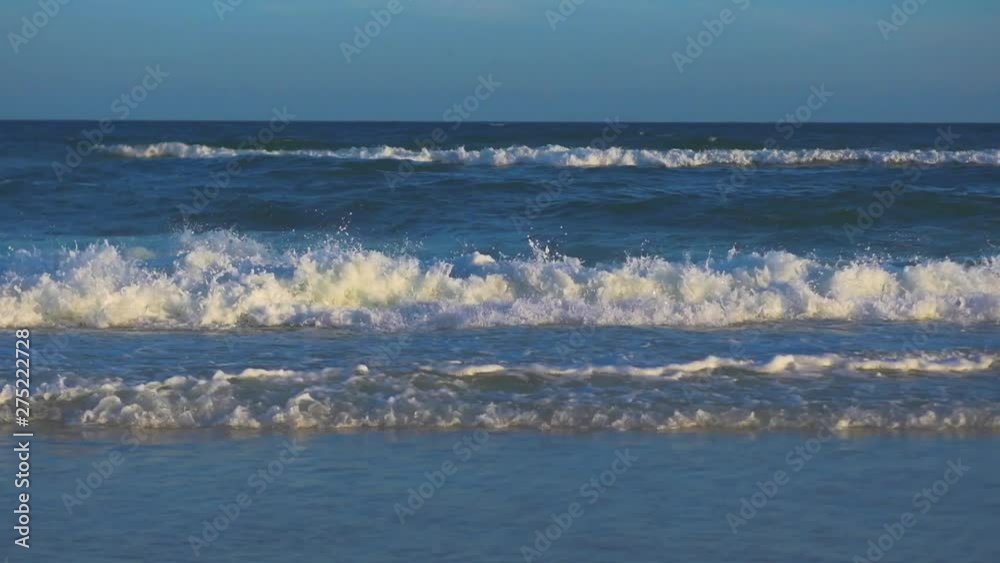 Beautiful waves crash onto the white sands of Florida Beautiful waves crash onto the white sands of Florida