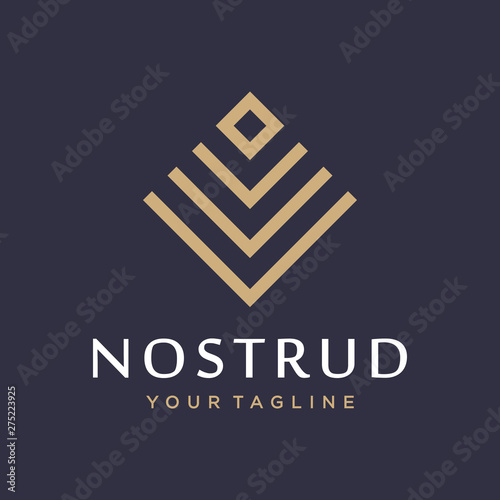 Diamond logo design concept. Universal diamond logo.