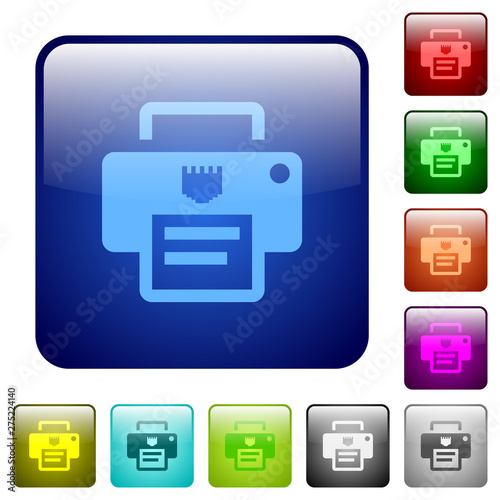IP printer color square buttons