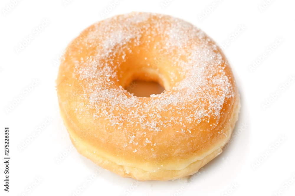 Glazed donut on white background - isolated