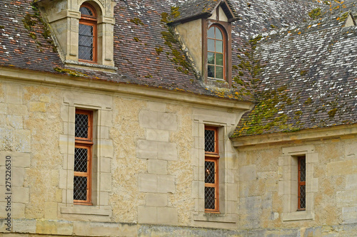 Villarceaux, France - june 9 2019 : historical castle photo