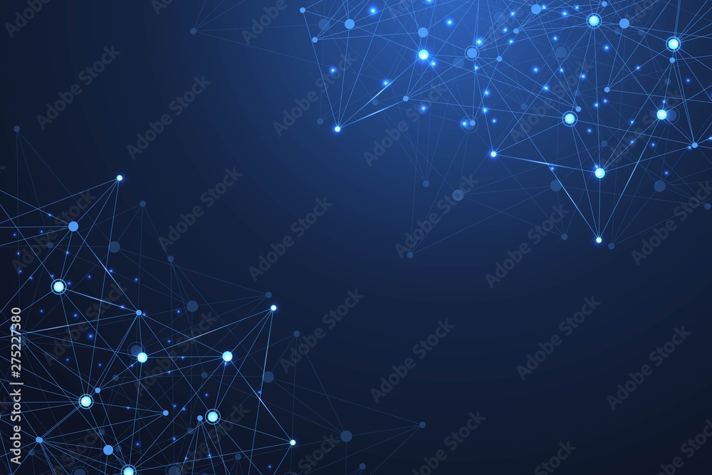 Abstract plexus background with connected lines and dots. Plexus geometric effect Big data with compounds. Lines plexus, minimal array. Digital data visualization. Vector illustration Abstract plexus background with connected lines and dots. Plexus geometric effect Big data with compounds. Lines plexus, minimal array. Digital data visualization. Vector illustration