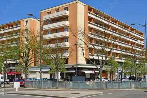 Poissy, France - april 11 2019 : the picturesque city photo