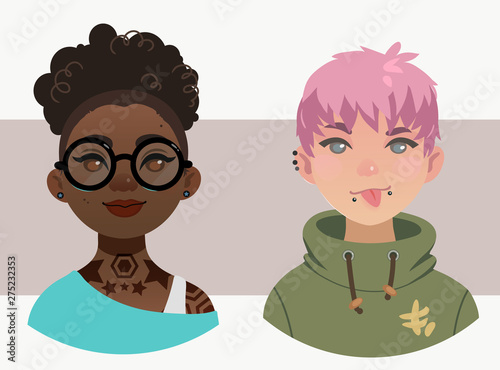portraits of pretty young girls