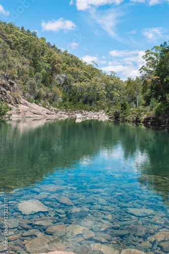 Blue river at Douglas Apsley National Park Tasmania Australia