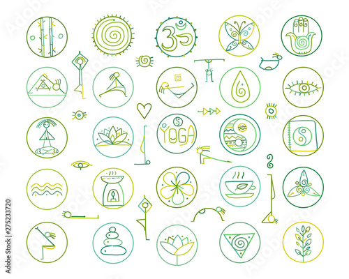 Yoga icons for your design