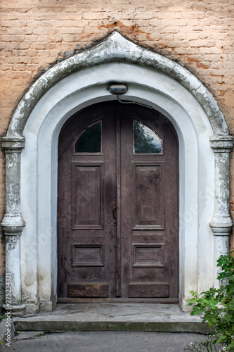 Vintage door in Asian style