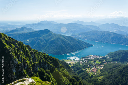 Lake Lugano in Switzerland.