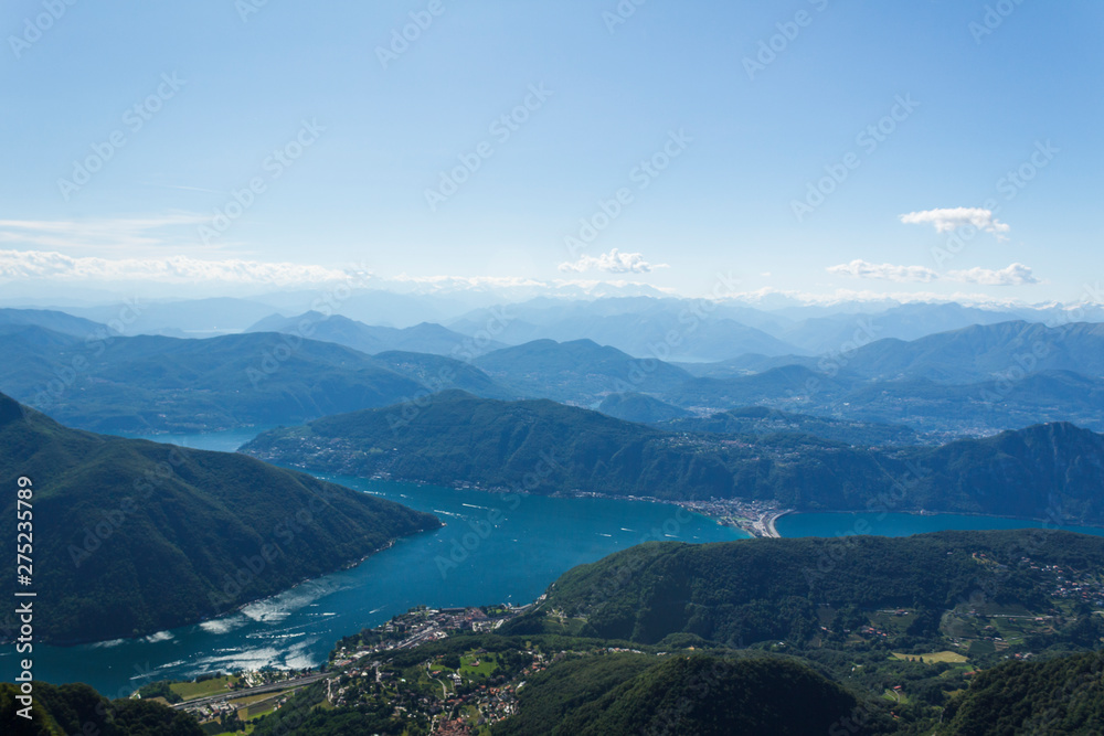 Lake Lugano in Switzerland.